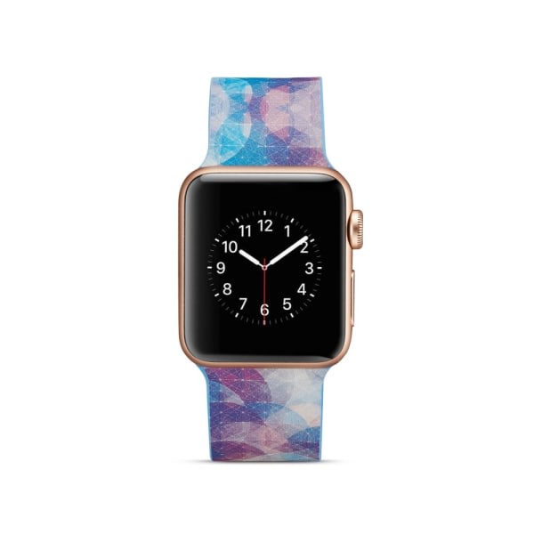 Silikonarmband för Apple Watch 4 40mm, 3/2/1 38mm - Färgglad multifärg