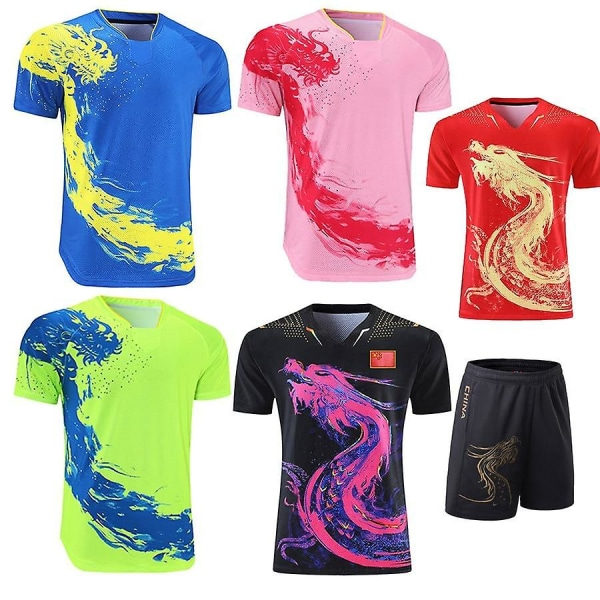 Nasjonal Bordtennis T-skjorte Dame Blå 1 Skjorte Barn Eller Dame 3XL