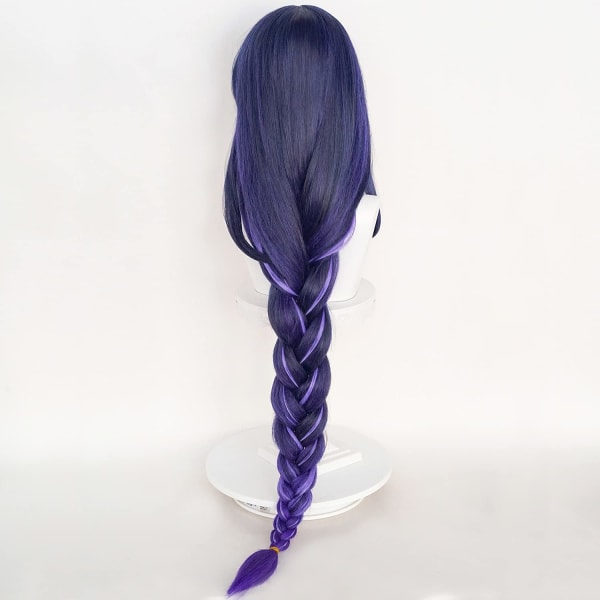 TG Shogun Cosplay Parykk for Genshin Impact Spill Lilla Ombre Lang
