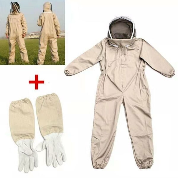 Professionell biodlaroverall med självstående slöja L brun..DEBUNS