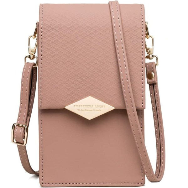 Mobilväska i Läder - Liten Crossbody-väska för Telefon