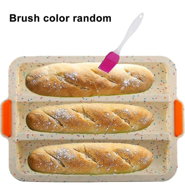 Non-stick Silikon Baguette Form Brød Krisningsbricka