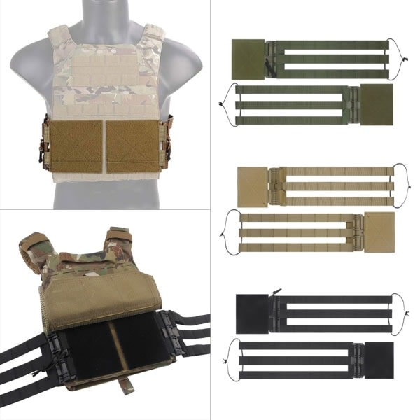 Outdoor Tactics Väst Snabbkopplingsspänne för JPC CPC NCP Jaktkombination Sida midjebälte Snabbkopplingsspänne Armégrön