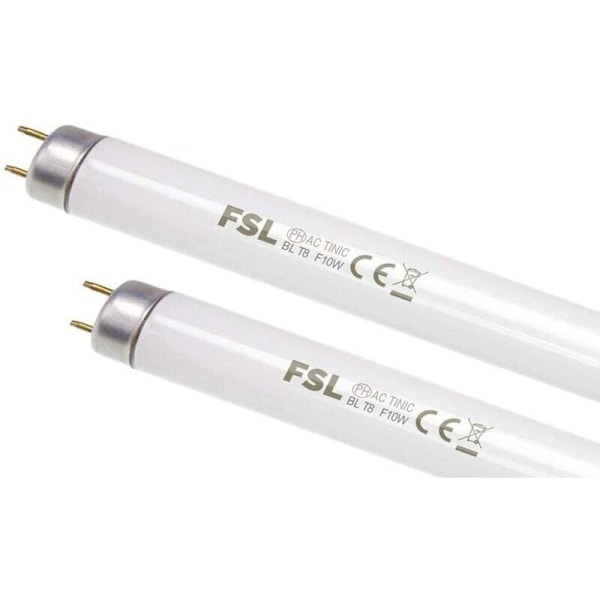T8 10W Ersättningslampa för Flugfångarlampa, UV-rör för Myggdödare/Insektsdödare 20W (2 st)