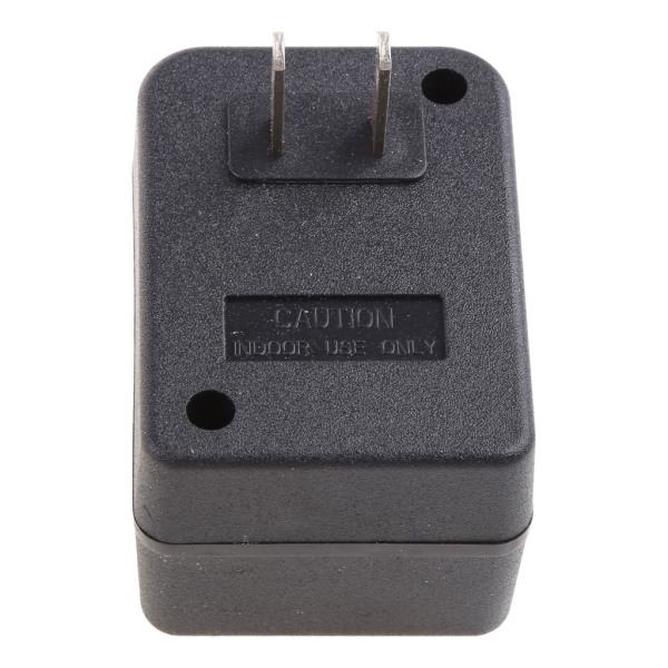 Ny Step Up Spenningsomformer Adapter 110V US til 220V US EU Svart 1 stk