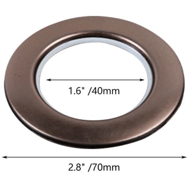 80 st Gardinringar, Gardinöglor, Klämmor Innerdiameter 46 mm DIY-ringar för Fönstergardin, Duschdraperi, Omklädningsrumsdörrgardiner