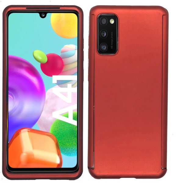 TG Samsung Galaxy A41 - Dubbelskal (FLOVEME) Röd R?d