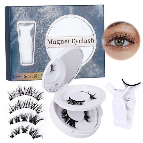 Uudet eurooppalaiset ja amerikkalaiset magneettiset tekoripset, päivitetty paikannusmagneettiripsisetti, paksut ripset Elegant