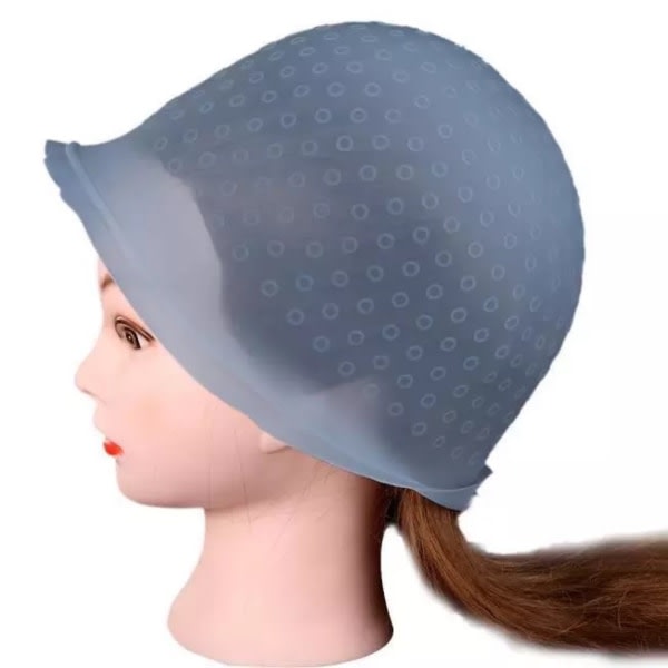 TG Återanvändbar cap, lämplig för frisörsalongsverktyg, blå hårfärgsmarkeringssats