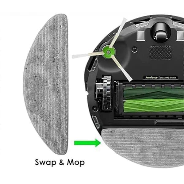 Erstatningsmoppekluter til iRobot Roomba Combo I5, I5+, J5, J5+ Støvsuger Reservedeler