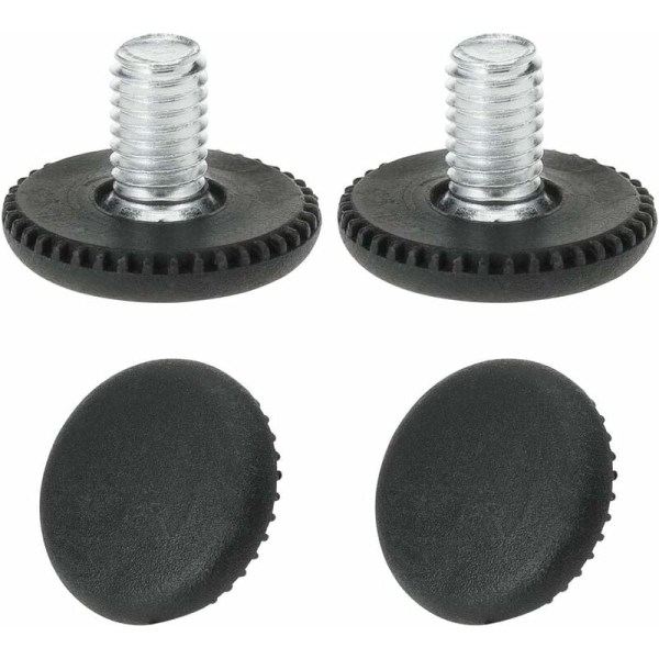 4 st. Justerbara Möbelfötter. Nivelleringsskydd för Stolsben M8 x 10 x 25mm