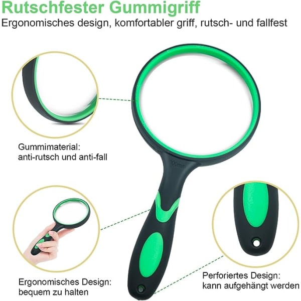 TG Barnforstørrelsesglas, læseforstørrelsesglas, gubbeforstørrelsesglas
