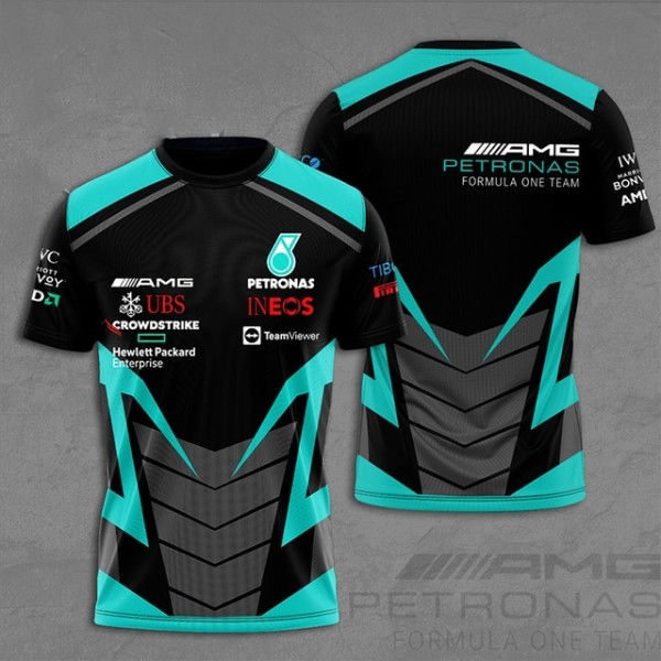 2023 Sommar AMG Petronas F1 Urheilupaidat Formula 1 T-paidat tyyli 5 XL