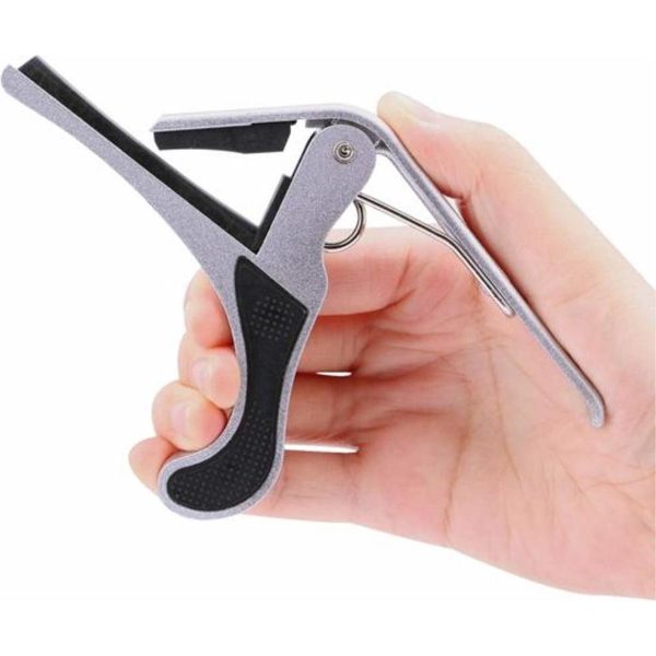 Gitarr Capodaster - Capo - Gitarr - Elektrisk - Akustisk - Aluminium - Silver
