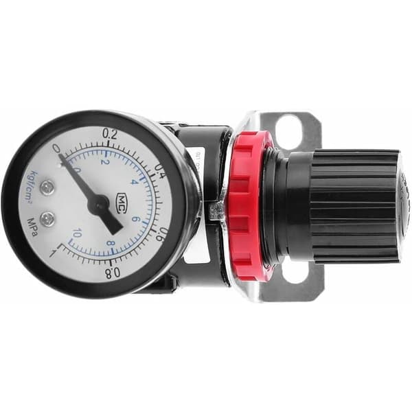 1 stk. AR2000 G1/4 Lufttrykksregulator Pneumatisk Kontrollkompressor med Måler