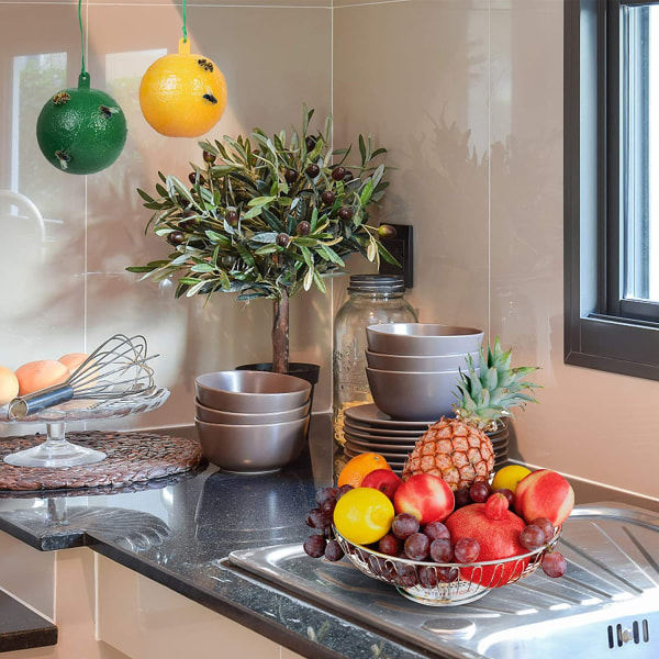 4-pakkikoko hedelmäkärpästen ansa citrus hedelmäkärpästen ansa suuri hedelmäkärpästen ansa hedelmäkärpästen ansa hedelmäkauppa hedelmäkärpästen ansa tahmea neula kiinnitys (keltainen + vihreä)