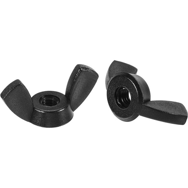 M3 Vingmutter Nylon Finger Twist Festeskruer Svart 25-pakning