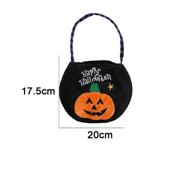 Halloween-godisposer eller godishinker for barn (sett, 1 stk Halloween-godispose), enkelt utseende