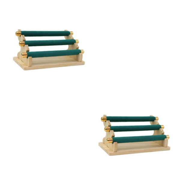 1/2/3 Frittstående Ringar Displayhållare Visningshållare för Hem Grön 20 x 10 x 9,5cm Green 20 x 10 x 9.5cm 2PCS