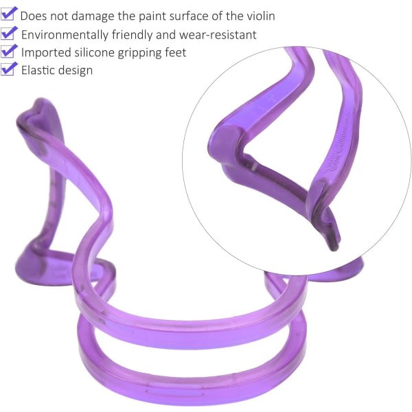 Galaxy Fiolin Bow Collimator Bow Collimator f?r 1/4 1/8 1/10 Fiolinbue Retthetskorrektor (lila)