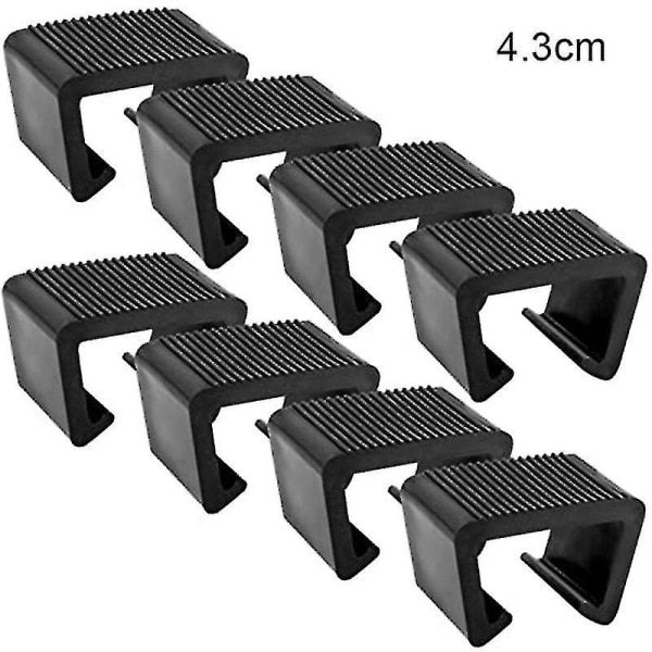 Rottingmöbelklämma Multifunktionell Flätad Soffkopplare Fästelement Hållbart Rottingstolsöverdrag för Utomhusbruk Card Slot  4.3cm   pack Of 8