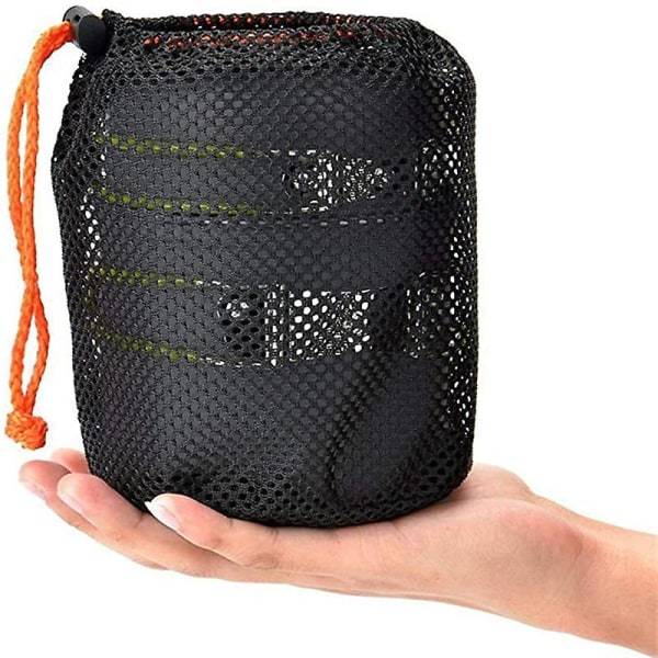 Utomhusmatlagningsset Campingköksutrustning Non-Stick Skål Gryta med Minibehållare Spisbrännare