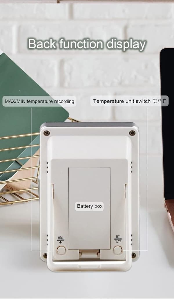 Svømmebassintermometer - flydende pooltermometer - Flydende vandtermometer - Vandtermometer med LCD-skærm