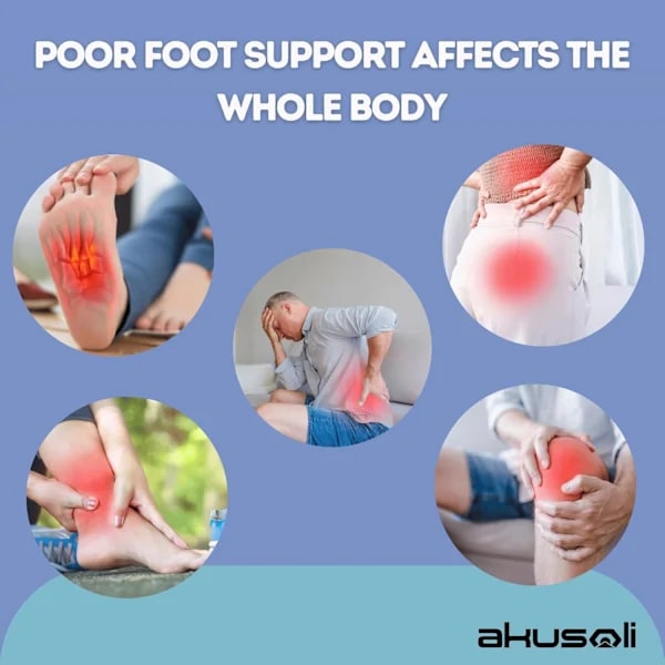 Akusoli Akupressure Insoles, Unisex Orthopedic Insoles, Relieves Foot Pain S 35-39