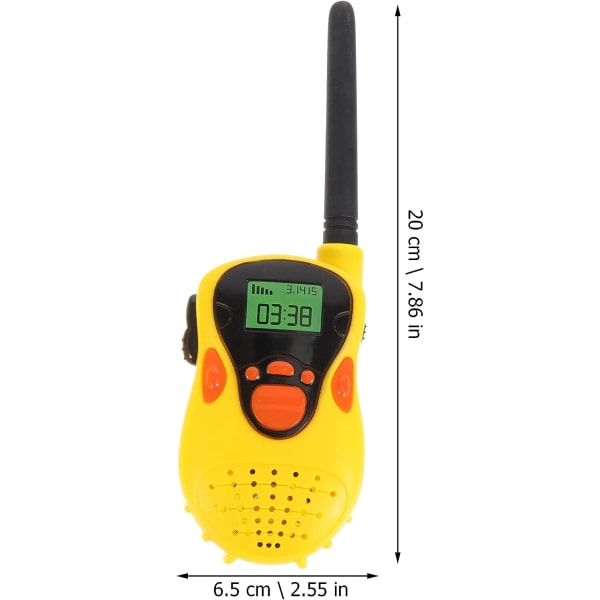 TG Leksaker Oppladbare Walkie Talkies 2 stk Håndholdte Barn Tegnede