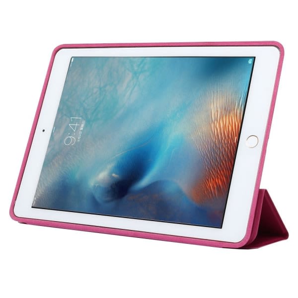 Skal med lås for iPad Pro 9.7-tum Mörkrosa