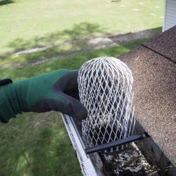 4 Fleksible Aluminium Rensesi Diameter 8 cm Mesh Stop Løvsil Sil Løvskydd Dækning til Beskyttelse
