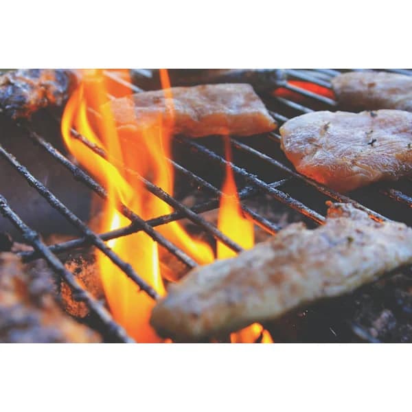 Rund BBQ-grillrist i forkromet stål til bærbar kuglegrill 35 cm