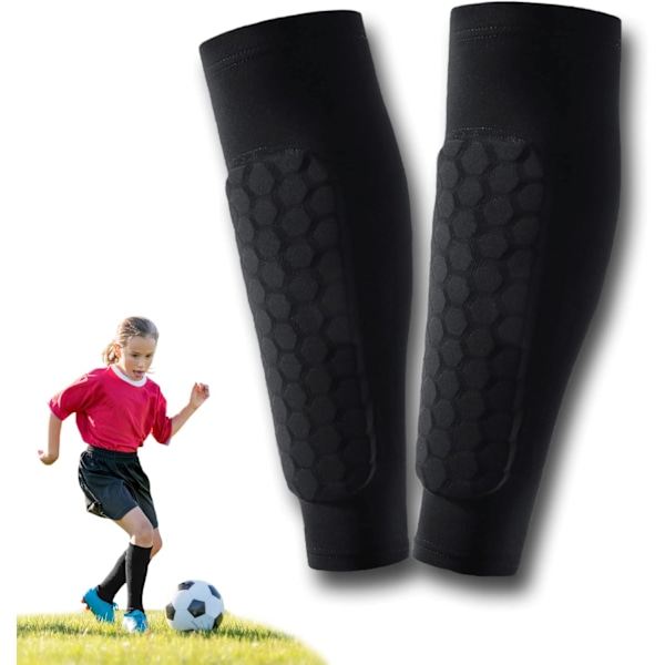 Børne Læder Pads, Ski Pads, Fodbold Pads, Kalvebeskyttelse, Fodboldudstyr Pad Teen Unisex Åndbar Pads Beskyt Atletik, 1 Par