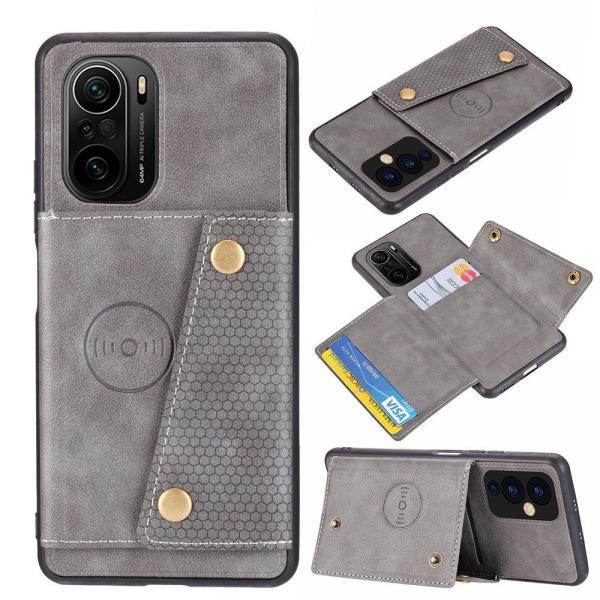 TG Xiaomi Mi 11i - Slank Beskyttende Skal med Kortholder Sort