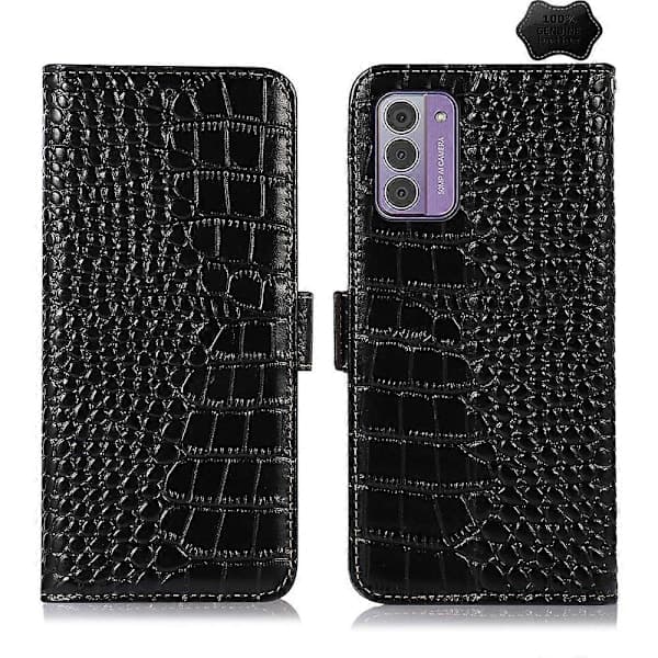 Krokodilmönstrat premiumläderfodral för Nokia G42 5G_yux