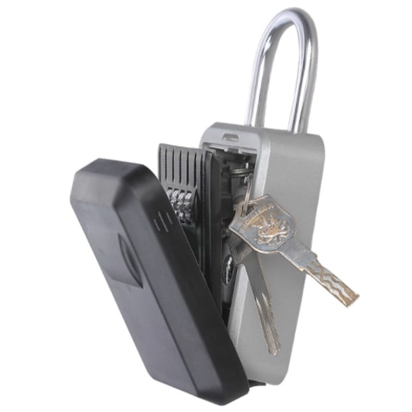 Nyckelbox, väggmonterad, 18,5*8,3*4,1cm (svart)