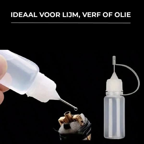 12 st 20 ml precisionslimflaskor med nålspets, påfyllningsbara applikatorflaskor för lim, olja, bläckmålning, hantverksmodellreparation, manikyr