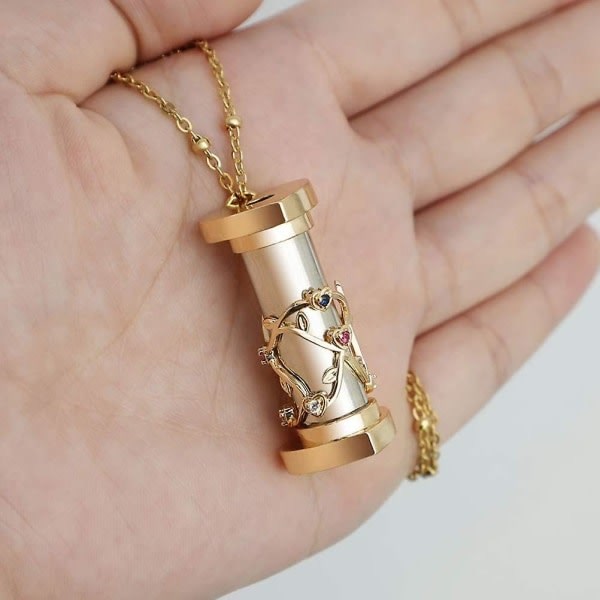 1 bit guld Kalejdoskop Diamant halskæde Dame Clavic