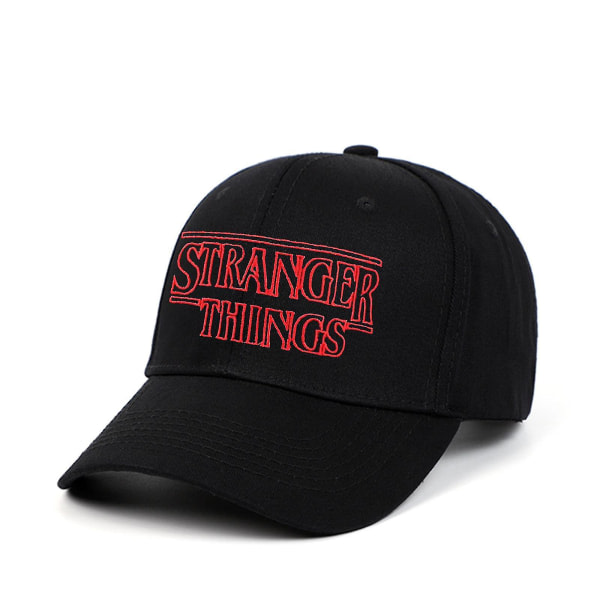 Stranger Things cap Stranger Things monogram broderad utomhussport Visir-färg: svart