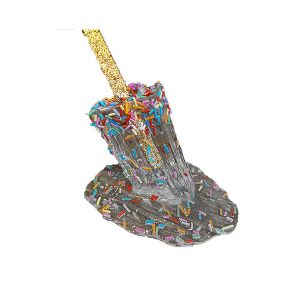 Sm?ltande Popsicle Skulptur Kristall Lollipop Resin Ornament Home Office Ornament