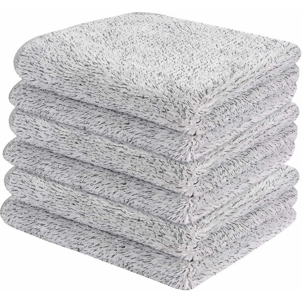TG Mikrofiber Ansiktshanddukar Ultra Mjuk Bambu Kol Ansiktstvättlappar Ansiktsduk för Bad 12 tum X 12 tum