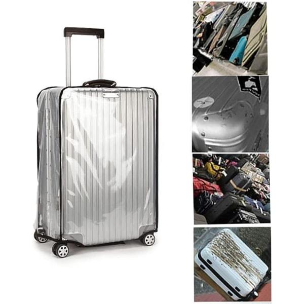 TG Transparent PVC Resväska Skydd Bagageskydd Vattentät Resedräkt