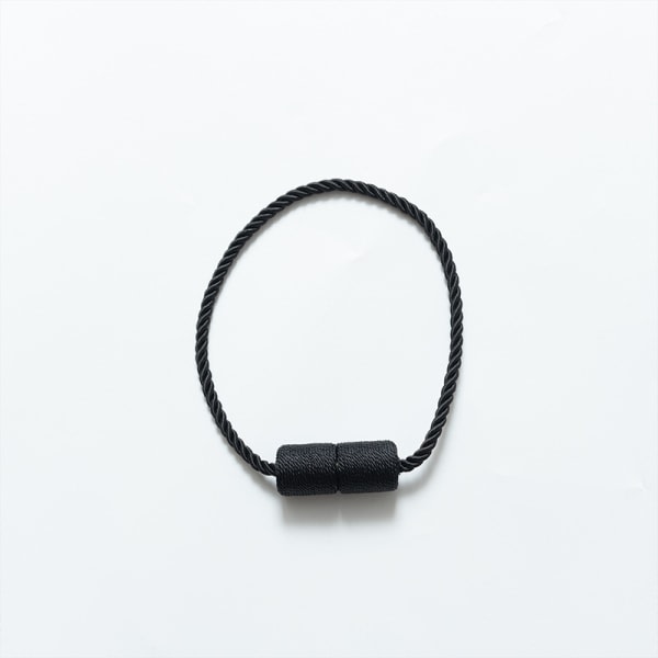 4-pack stark magnetisk gardinbindning utomhus Elegant dekorativ knytrygg Moderna repdraperier- svart