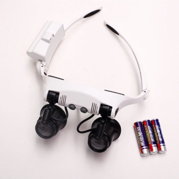 Pannbandsluppi LED-valolla, handsfree-luppi G