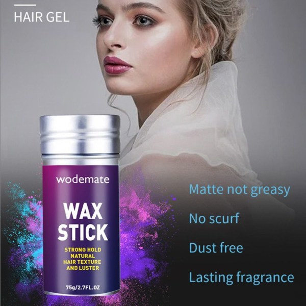 TG 2,7 Oz Styling Wax Stick Hiusten Vaha Hiusten Vaha Stick Collection Brutna hår