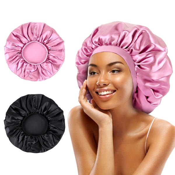 TG Stor Kvinnors Satin-Bonnet - Extra Mjukt Elastiskt Band Sovmössa