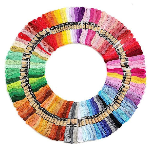 200 nystan broderigarn / moulinegarn multicolor—yux