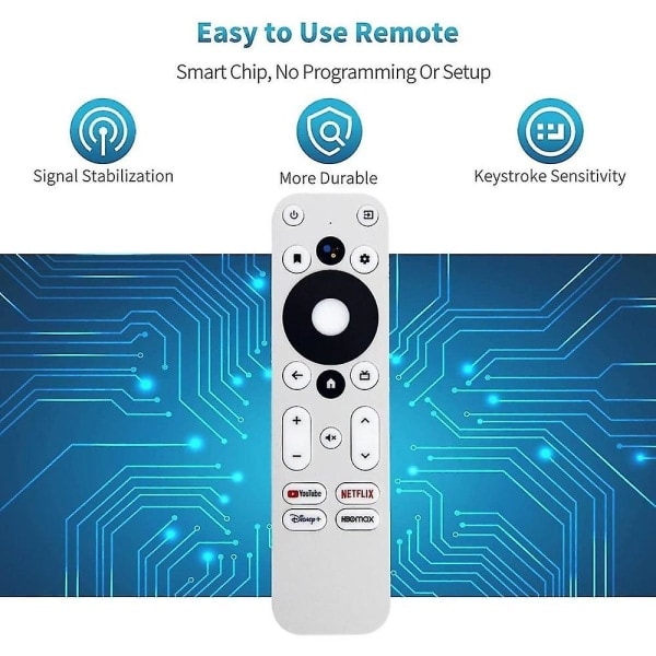 Ersättningsfjärrkontroll för / Km2 för Km2 4k Certifierad Android TV-box med Röststyrning