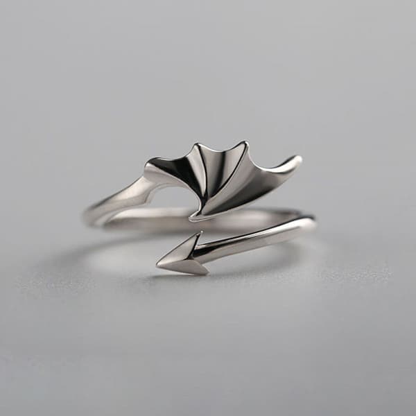 Åpen justerbar ring Silver Sølv