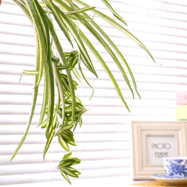 2-pack konstgjorda blommor Spindelväxter Fake Silk Plant Faux